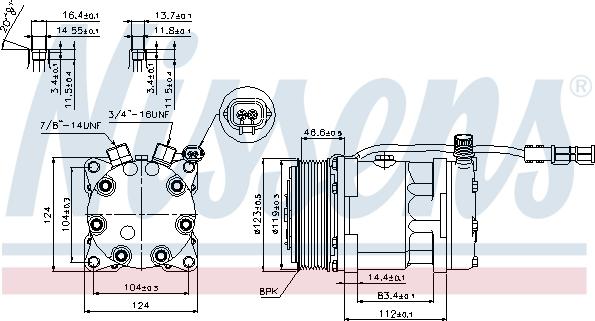 Nissens 89139 - Компресор, кондиціонер autocars.com.ua