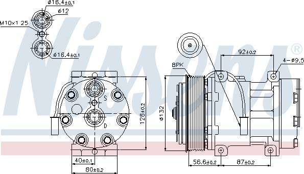 Nissens 89140 - Компрессор кондиционера autodnr.net