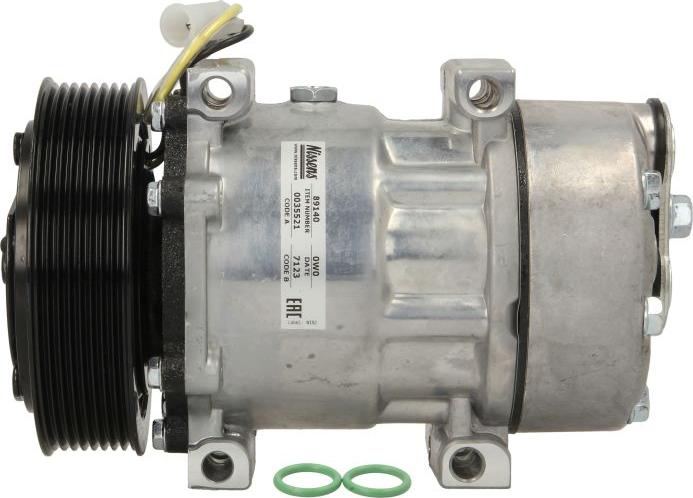 NISSENS 89140 - Компресор, кондиціонер autocars.com.ua
