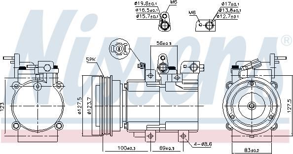 Nissens  89194 - Компрессор кондиционера avtokuzovplus.com.ua