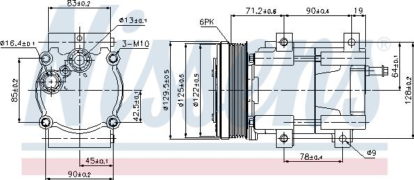 Nissens 89205 - Компресор, кондиціонер autocars.com.ua