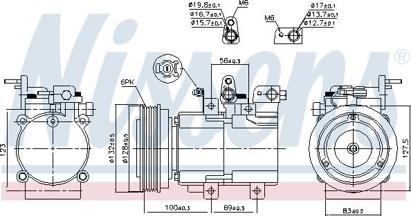 Nissens  89238 - Компресор, кондиціонер autocars.com.ua