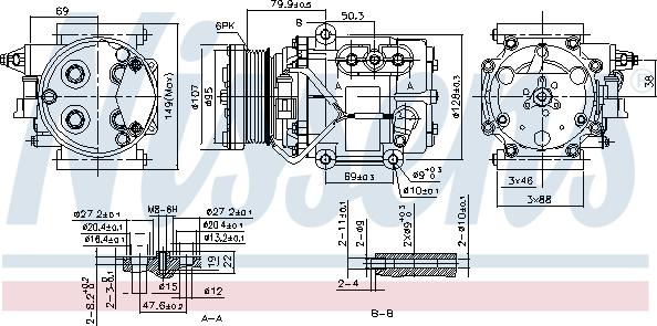 Nissens 89240 - Компрессор кондиционера autodnr.net