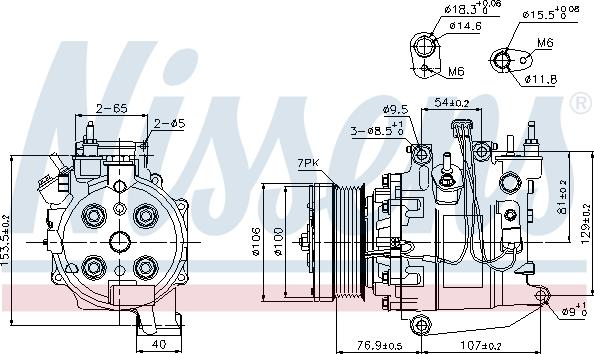 Nissens 89247 - Компресор, кондиціонер autocars.com.ua