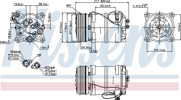 Nissens 89249 - Компрессор кондиционера autodnr.net