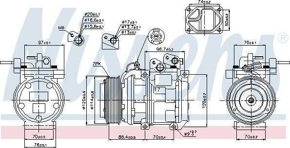 NISSENS  89256 - Компрессор кондиционера avtokuzovplus.com.ua