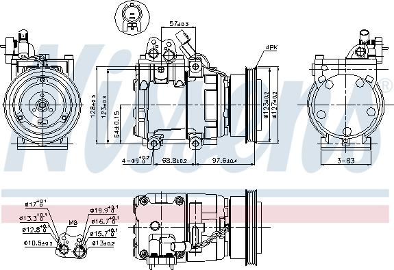 Nissens  89264 - Компрессор кондиционера avtokuzovplus.com.ua