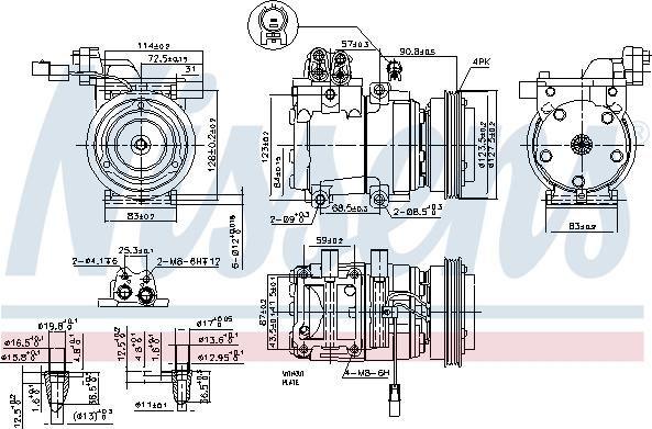 Nissens  89291 - Компрессор кондиционера avtokuzovplus.com.ua