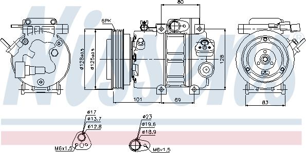 Nissens 89298 - Компресор, кондиціонер autocars.com.ua