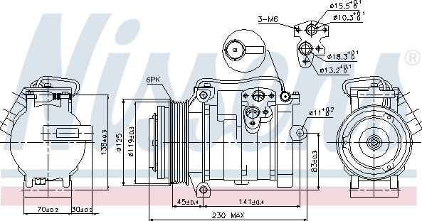 Nissens 89315 - Компрессор кондиционера avtokuzovplus.com.ua