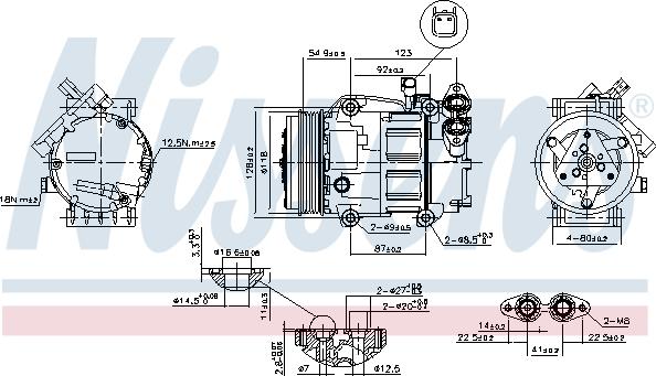 Nissens 89336 - Компрессор кондиционера avtokuzovplus.com.ua