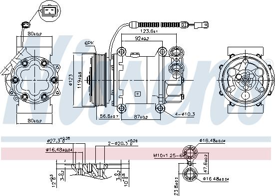 Nissens 89339 - Компрессор кондиционера avtokuzovplus.com.ua