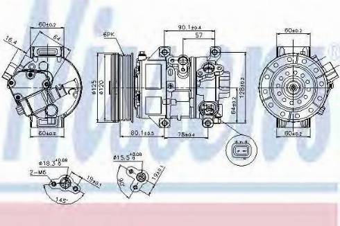 Nissens 89345 - Компрессор кондиционера avtokuzovplus.com.ua