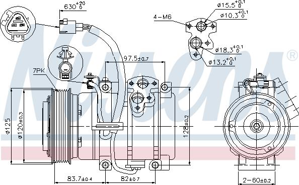 Nissens 89376 - Компрессор кондиционера avtokuzovplus.com.ua