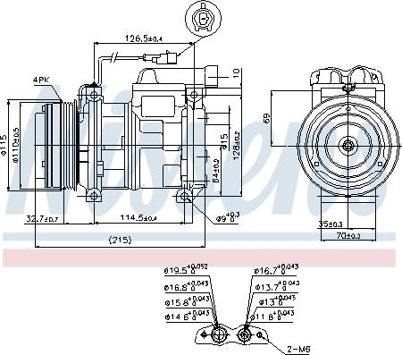 Nissens 89413 - Компрессор кондиционера autodnr.net