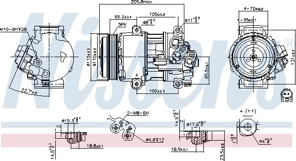 Nissens 89479 - Компрессор кондиционера avtokuzovplus.com.ua