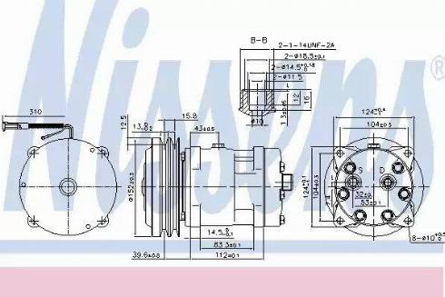 Nissens 89521 - Компрессор кондиционера autodnr.net