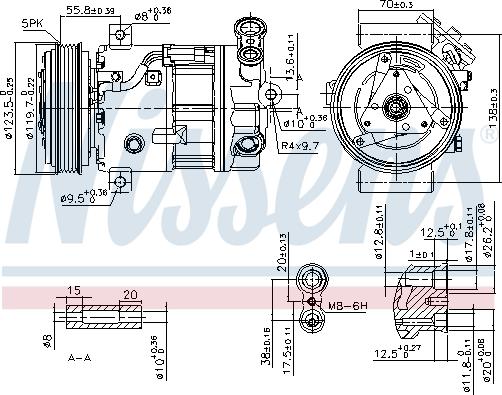 Nissens 89577 - Компрессор кондиционера autodnr.net