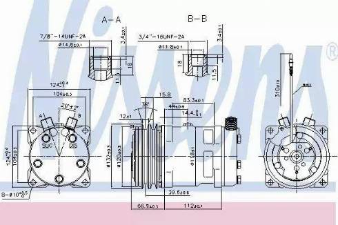 Nissens 89612 - Компрессор кондиционера autodnr.net