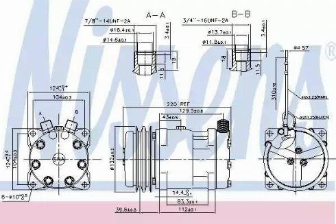 Nissens 89624 - Компрессор кондиционера autodnr.net