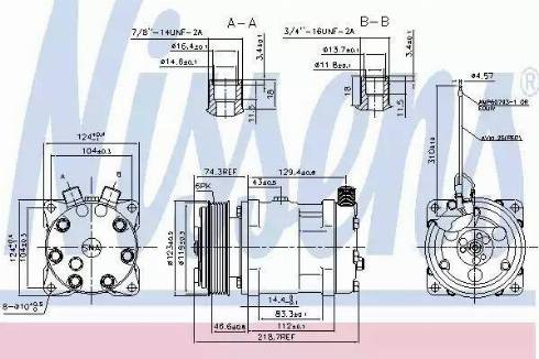 Nissens 89718 - Компрессор кондиционера avtokuzovplus.com.ua