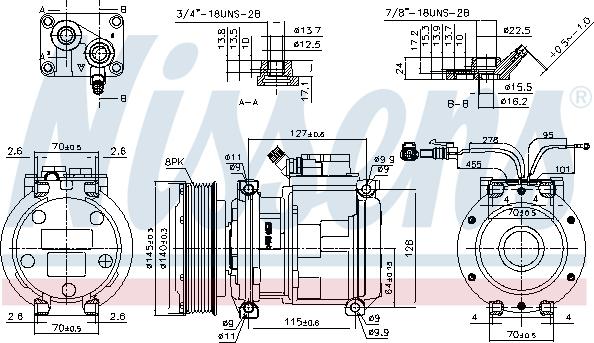 Nissens 89752 - Компресор, кондиціонер autocars.com.ua