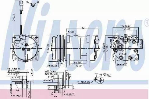 Nissens 89819 - Компрессор кондиционера autodnr.net