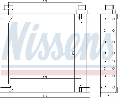 Nissens 90535 - Масляный радиатор, двигательное масло avtokuzovplus.com.ua