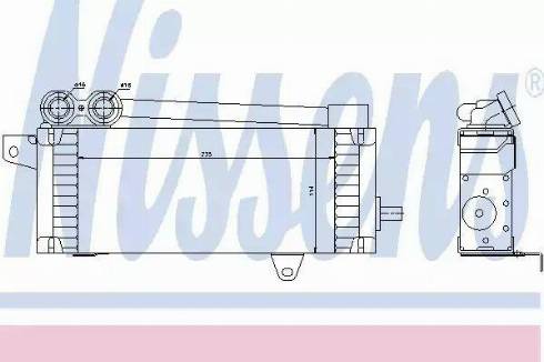 Nissens 90575 - Масляний радіатор, рухове масло autocars.com.ua