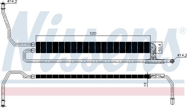 Nissens 90629 - Масляный радиатор, рулевое управление avtokuzovplus.com.ua