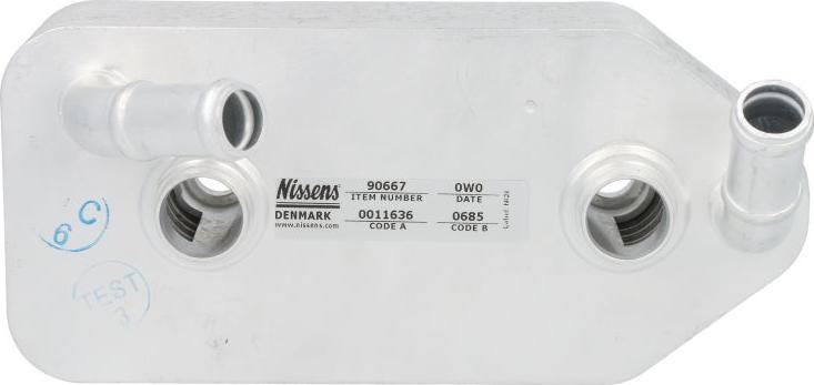 NISSENS 90667 - Масляний радіатор, автоматична коробка передач autocars.com.ua