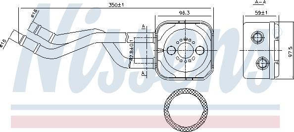 Nissens 90685 - Масляний радіатор autocars.com.ua