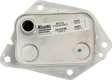 NISSENS 90721 - Масляний радіатор, рухове масло autocars.com.ua