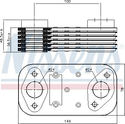 Nissens 90754 - Масляний радіатор, рухове масло autocars.com.ua