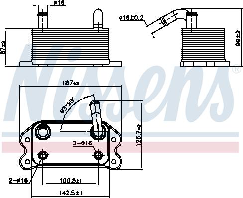 Nissens 90779 - Масляный радиатор, двигательное масло avtokuzovplus.com.ua