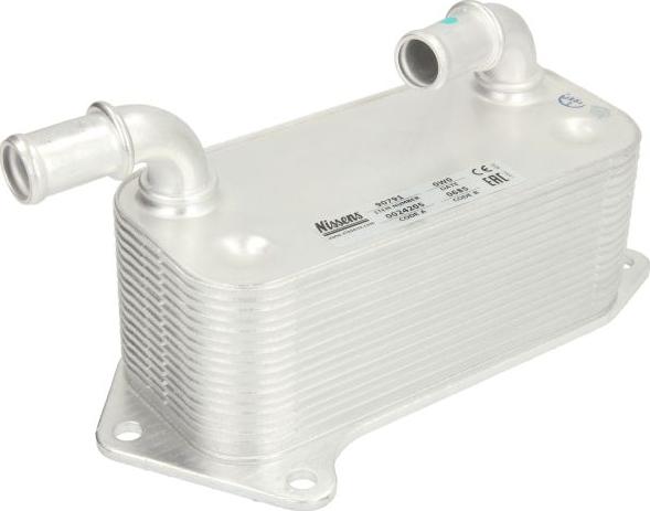 NISSENS 90791 - Масляний радіатор, рухове масло autocars.com.ua