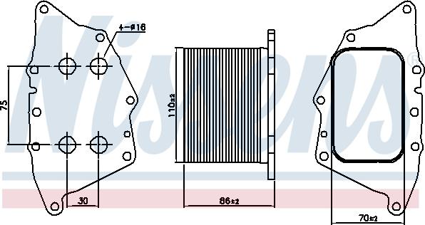 Nissens 90862 - Масляный радиатор, двигательное масло avtokuzovplus.com.ua