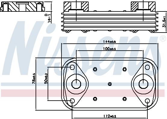 Nissens 90889 - Масляный радиатор, двигательное масло avtokuzovplus.com.ua