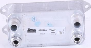 Nissens 90909 - Масляный радиатор, автоматическая коробка передач autodnr.net