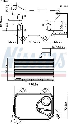 Nissens 90914 - Масляний радіатор, рухове масло autocars.com.ua