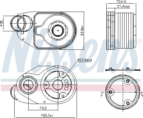 Nissens 90932 - Масляный радиатор, двигательное масло avtokuzovplus.com.ua