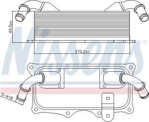 Nissens 90937 - Масляний радіатор, рухове масло autocars.com.ua