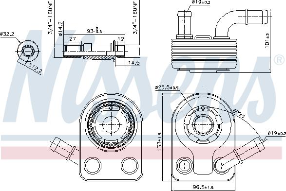 Nissens 90972 - Масляный радиатор, двигательное масло avtokuzovplus.com.ua