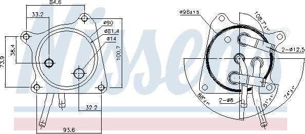 Nissens 91119 - Масляный радиатор, автоматическая коробка передач avtokuzovplus.com.ua