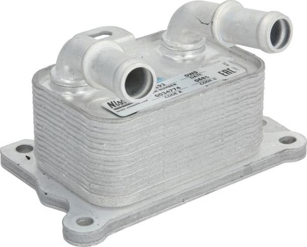 NISSENS 91193 - Масляний радіатор, рухове масло autocars.com.ua