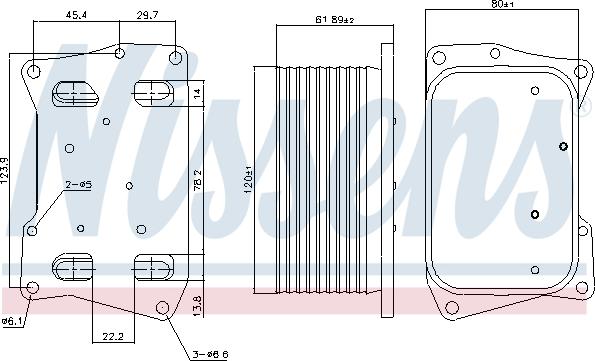 Nissens 91274 - Масляний радіатор, рухове масло autocars.com.ua