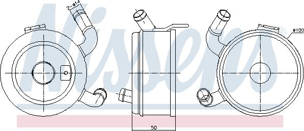 Nissens 91371 - Масляний радіатор, рухове масло autocars.com.ua
