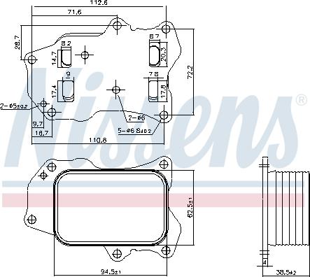 Nissens 91426 - Масляный радиатор, двигательное масло avtokuzovplus.com.ua