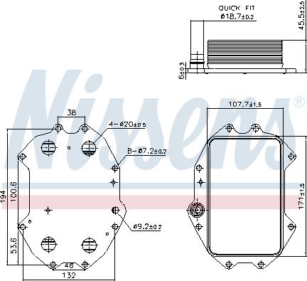 Nissens 91445 - Масляный радиатор, двигательное масло avtokuzovplus.com.ua