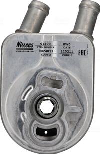 NISSENS 91499 - Масляний радіатор, рухове масло autocars.com.ua